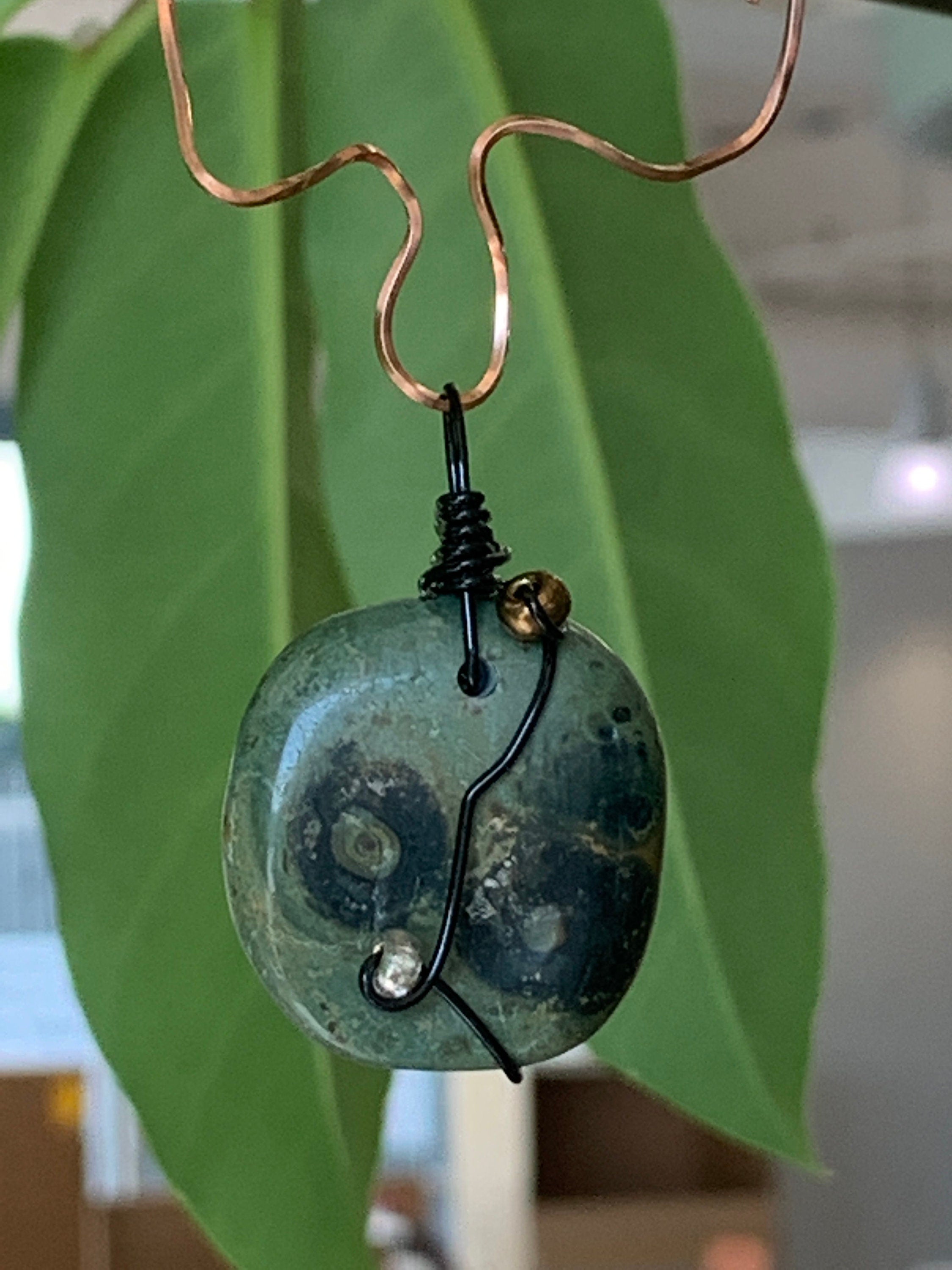 Crocodile Jasper Pendant