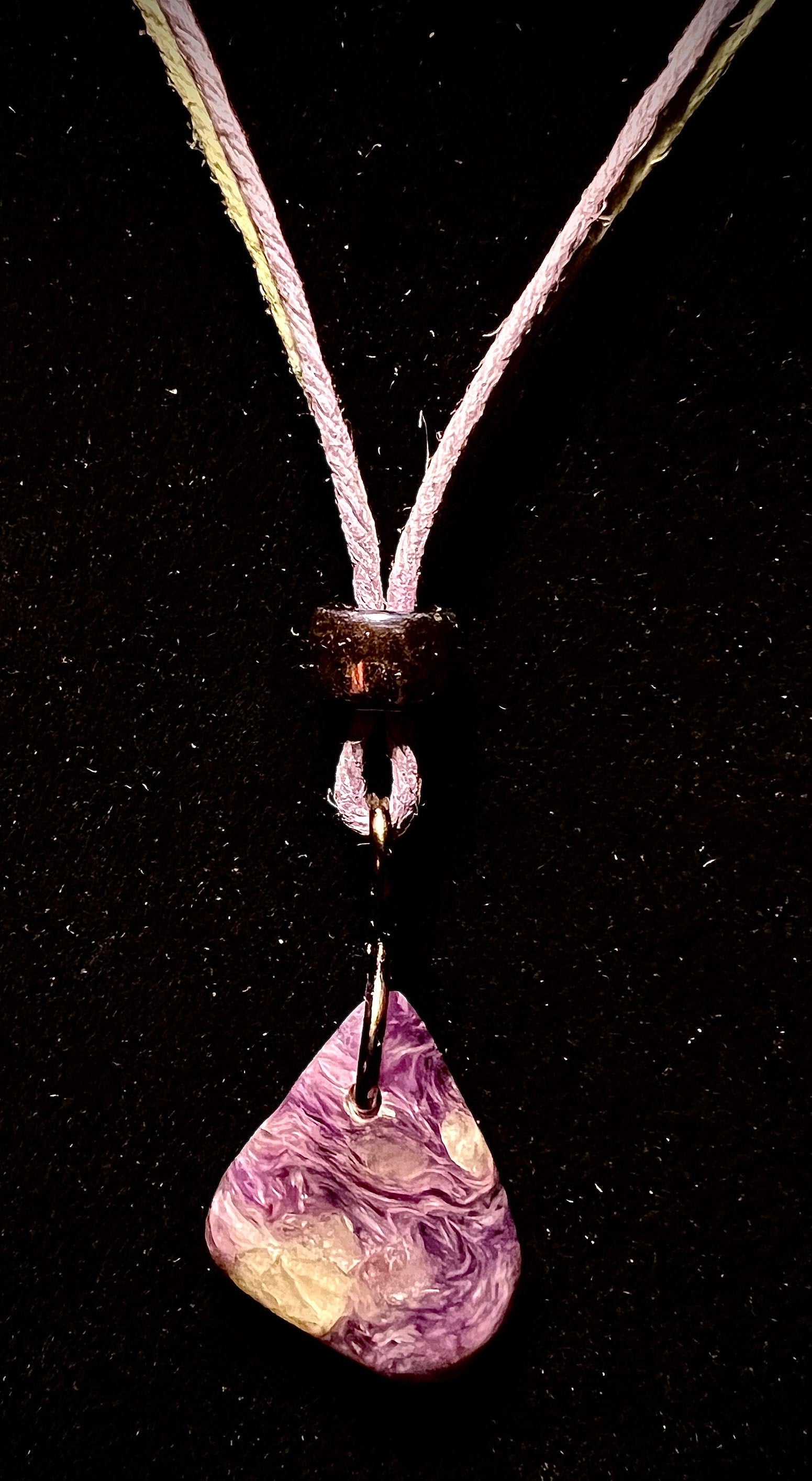 Purple and light green Charoit