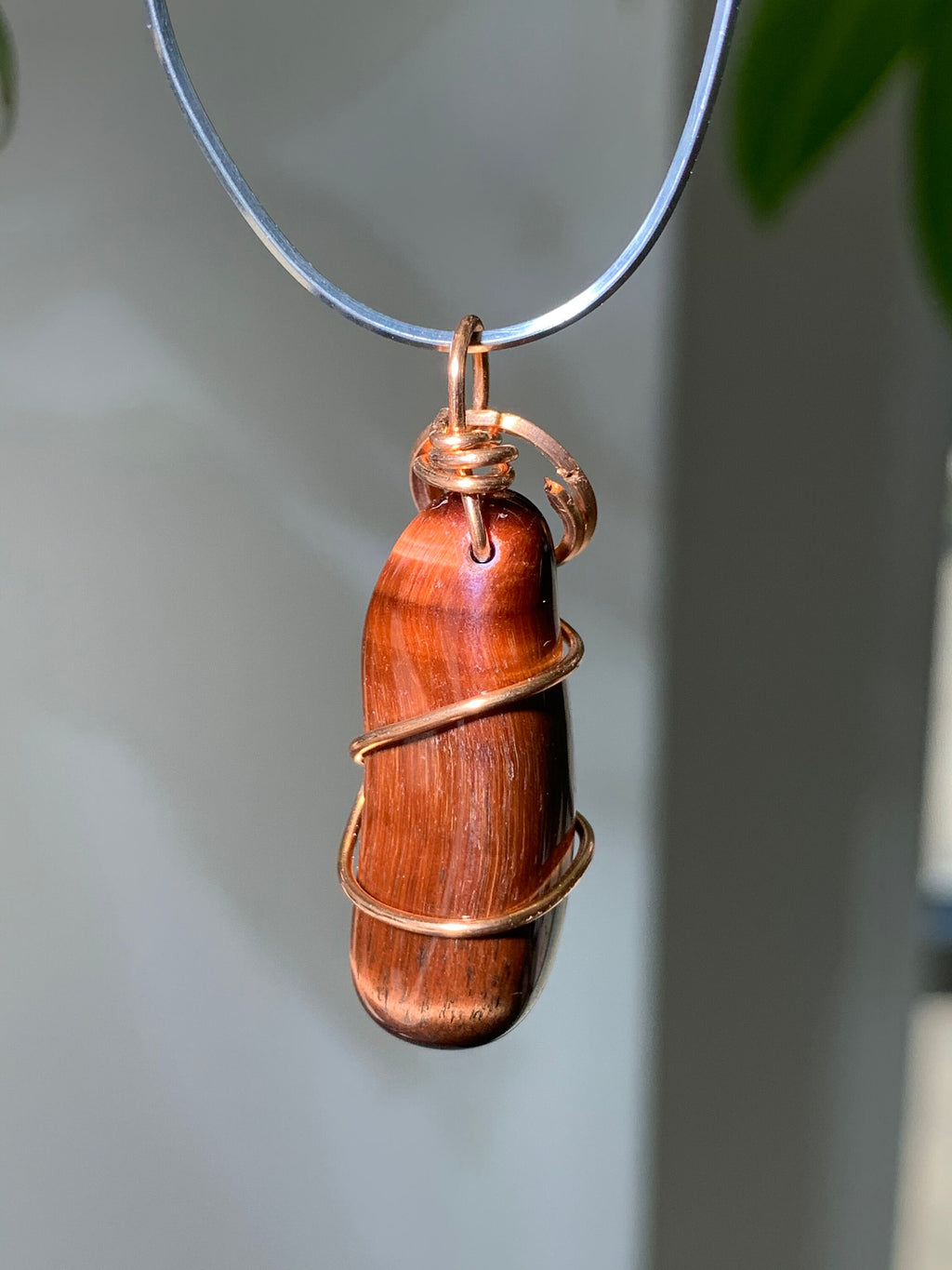 Red Tigers Eye Pendant