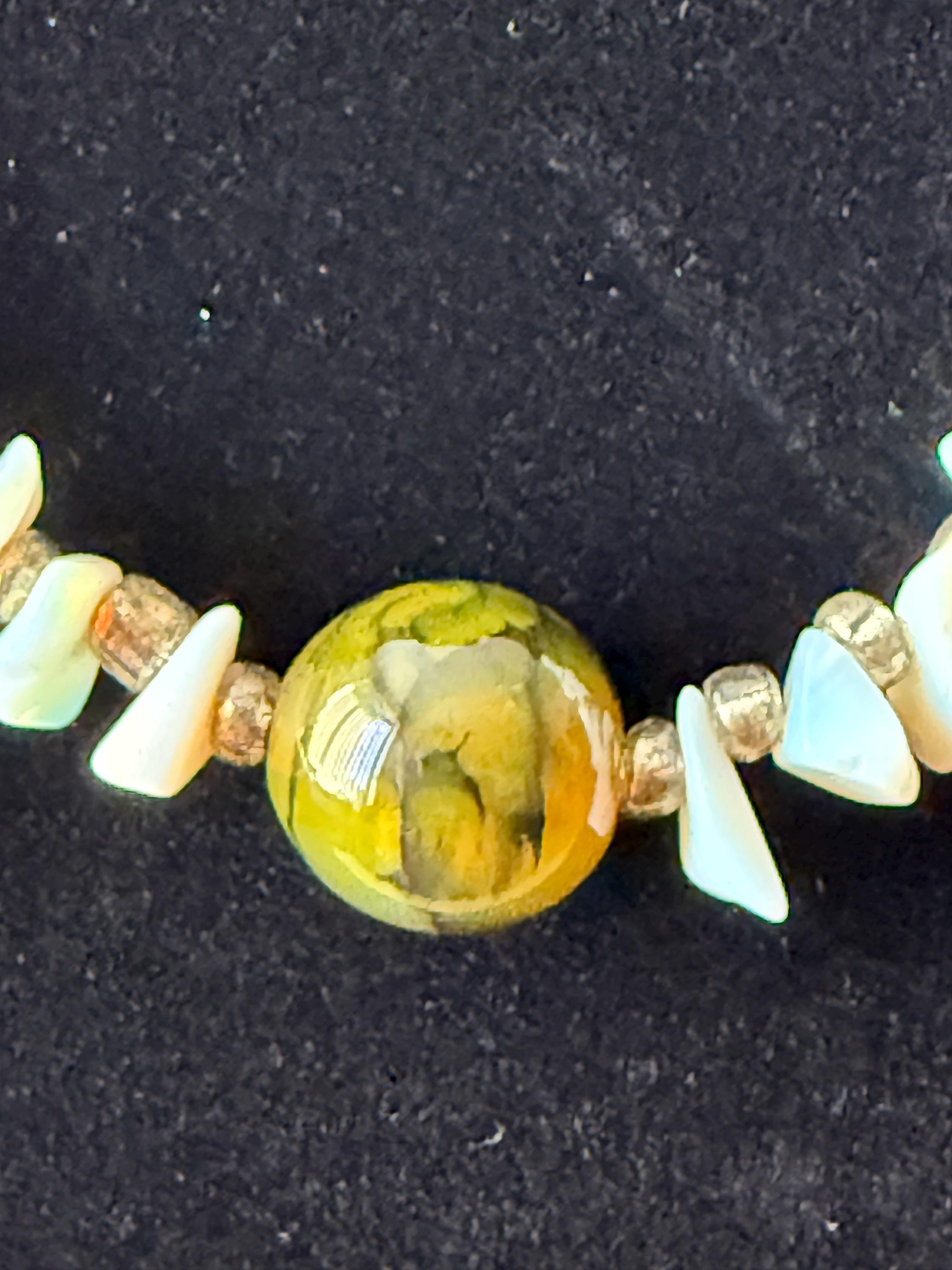 Fire Opal Labradorite and Dragon Vein Agate Necklace with earrings