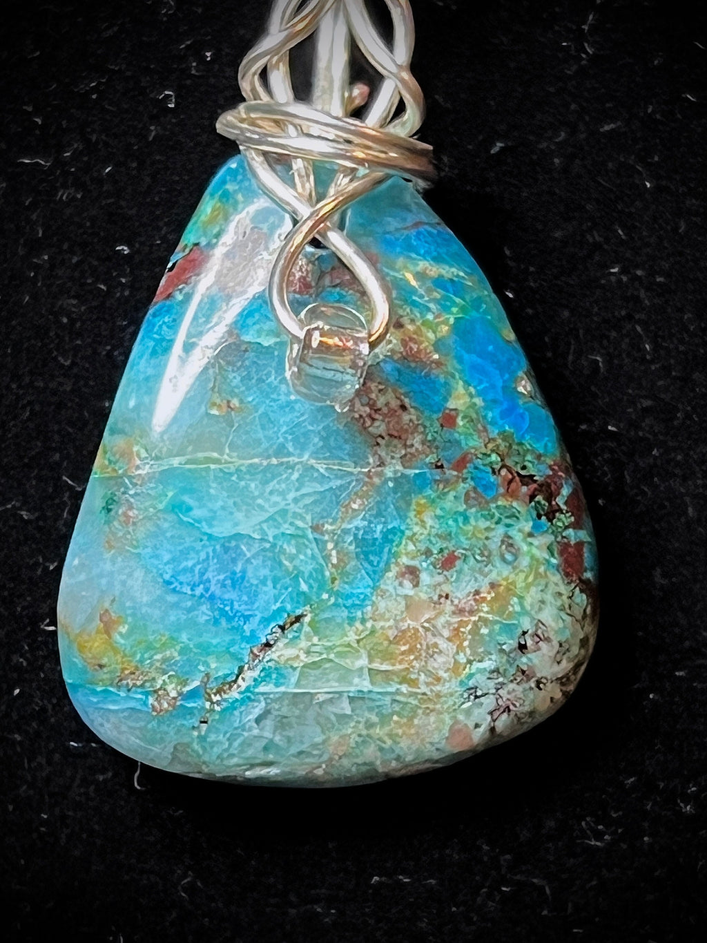 Shattuckite Chrysocolla Pendant