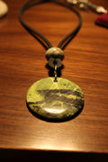Green & Black Serpentine Pendant