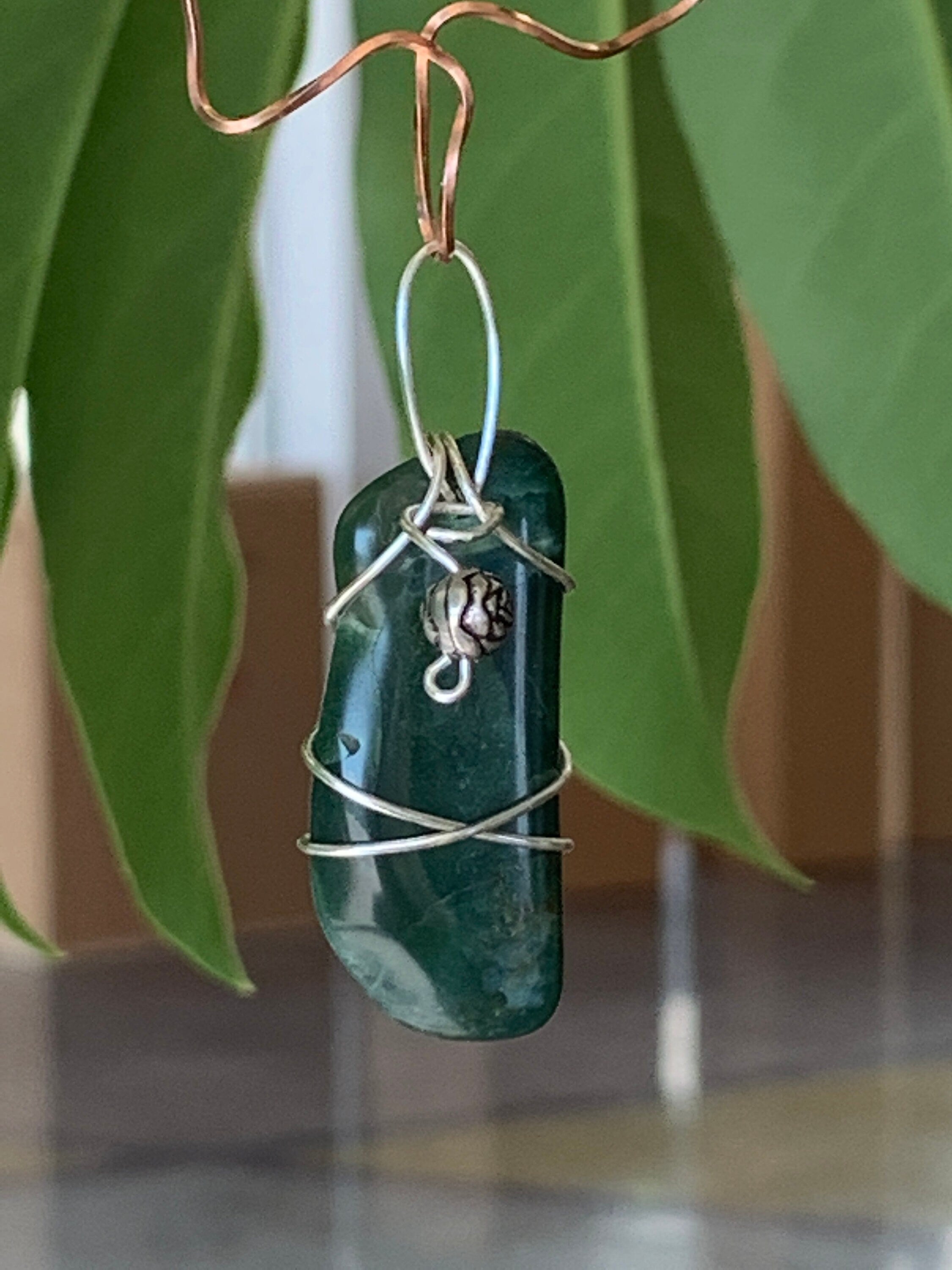 Green Imperial Jasper Pendant