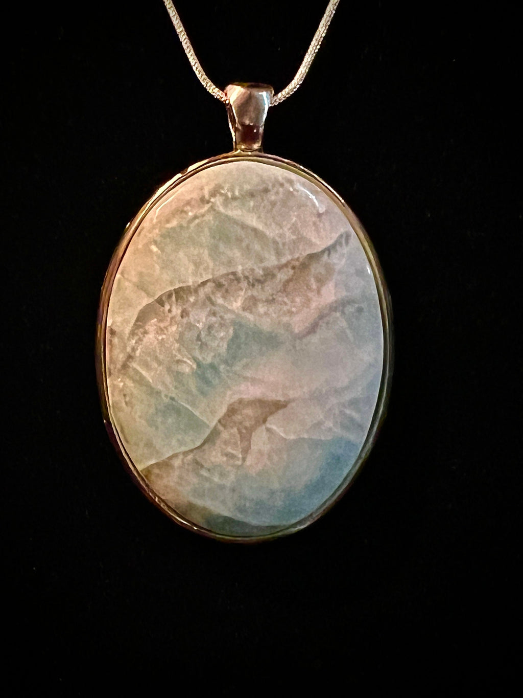 Green and White Variscite with crystals