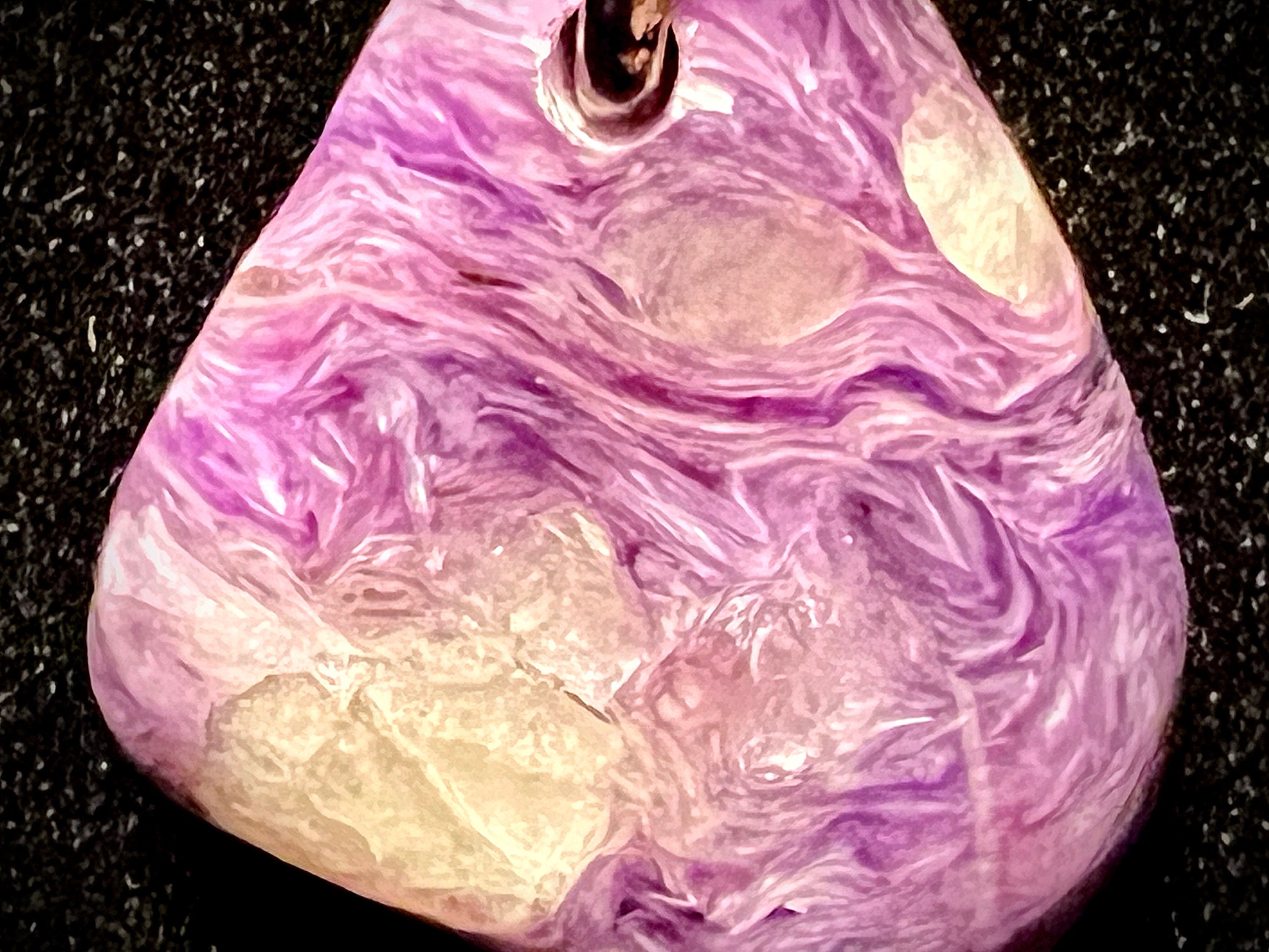 Purple and light green Charoit