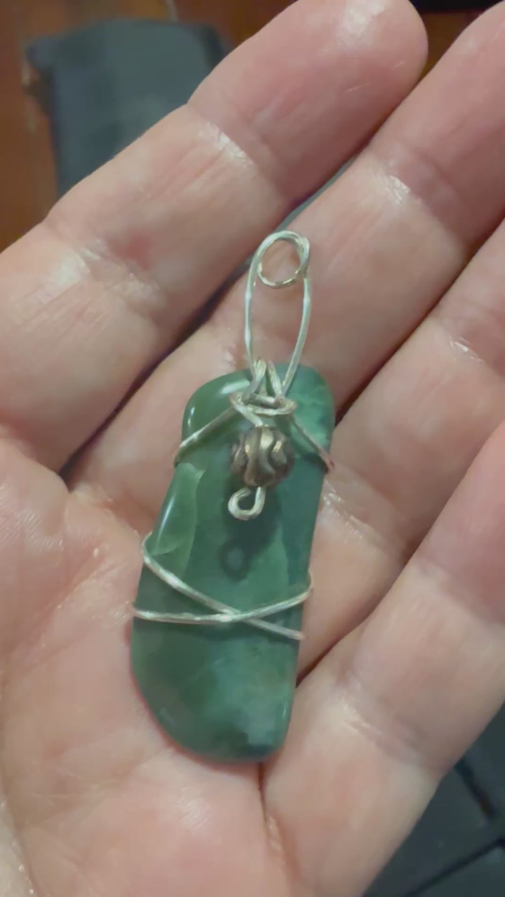 Green Imperial Jasper Pendant